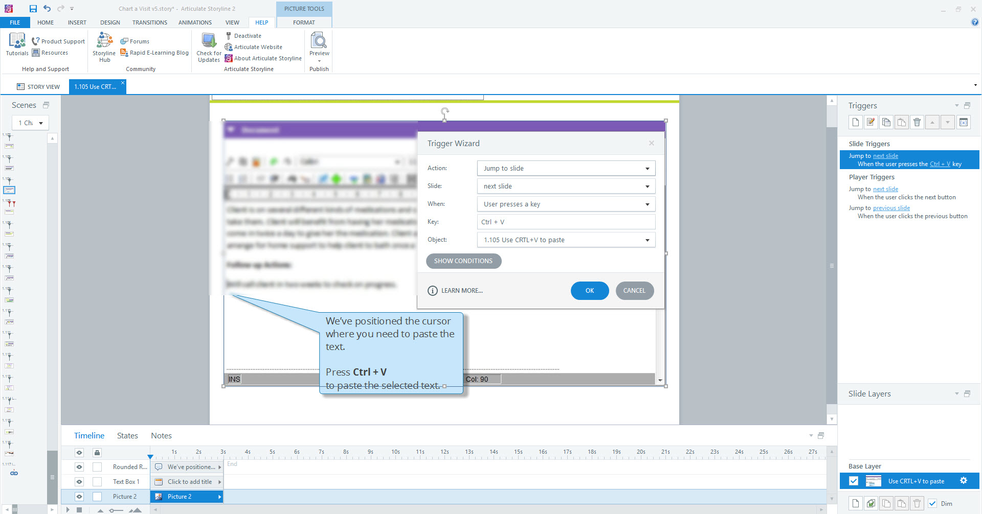 Using CTRL+X/CTRL+V to jump to a new slide not working Articulate Storyline Discussions E